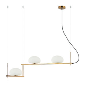 Pendant lamp Lux Kernio – modern pendant lamp in brass and steel