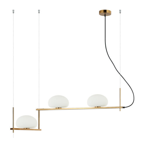 Pendant lamp Lux Kernio – modern pendant lamp in brass and steel