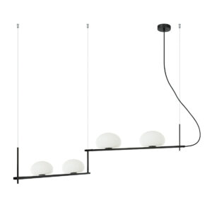Pendant lamp Lux Kernio 25w – modern pendant lamp in black and steel