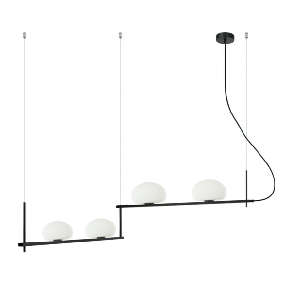 Pendant lamp Lux Kernio 25w – modern pendant lamp in black and steel