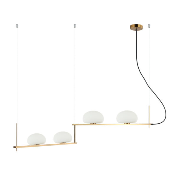 Pendant lamp Lux Kernio – modern pendant lamp in brass and steel