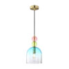 Pendant lamp Lux Manso – modern pendant lamp in sandblasted gold with shine and metal alloy
