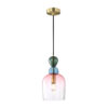 Pendant lamp Lux Manso 40w – modern pendant lamp in sandblasted gold with shine and metal alloy
