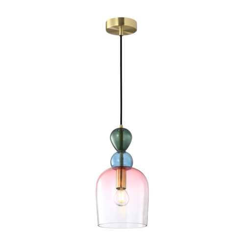 Pendant lamp Lux Manso 40w – modern pendant lamp in sandblasted gold with shine and metal alloy