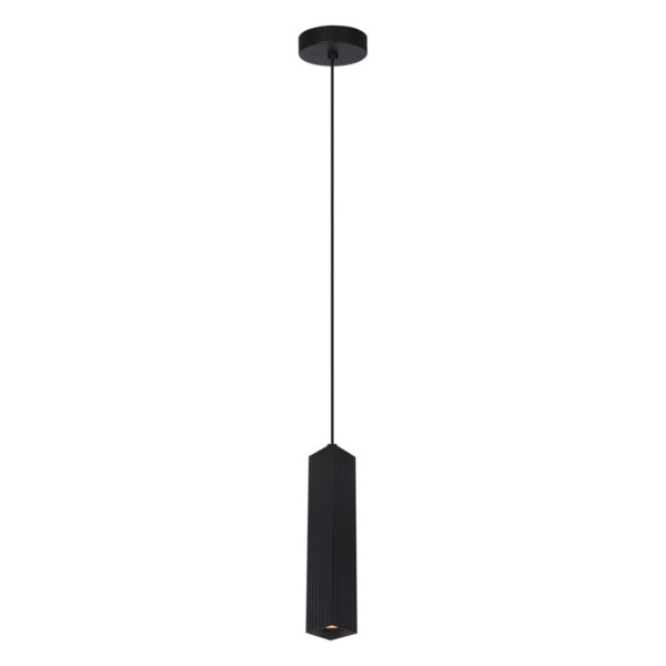 Pendant lamp Lux Tecno 10w – modern pendant lamp in sandblasted black and steel