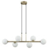 Pendant lamp Lux Olbia – modern pendant lamp in gold and steel