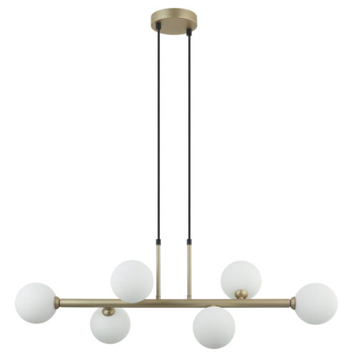 Pendant lamp Lux Olbia – modern pendant lamp in gold and steel