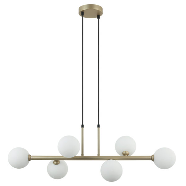 Pendant lamp Lux Olbia – modern pendant lamp in gold and steel