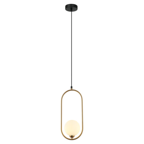 Pendant lamp Lux Lupus – modern pendant lamp in antique brown