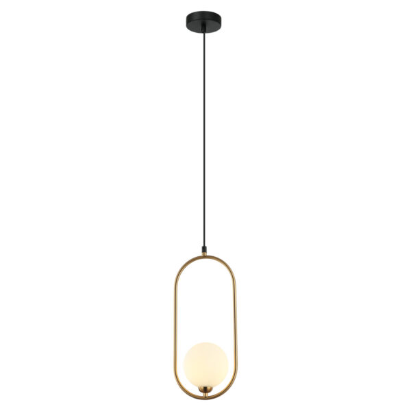 Pendant lamp Lux Lupus – modern pendant lamp in antique brown