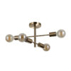 Pendant lamp Lux Piansi – modern pendant lamp in honey brass and steel