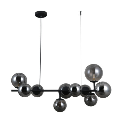 Pendant lamp Lux Frontera – modern pendant lamp in satin black and steel