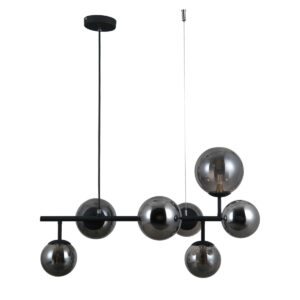 Pendant lamp Lux Frontera – modern pendant lamp in satin black and steel