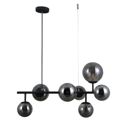 Pendant lamp Lux Frontera – modern pendant lamp in satin black and steel