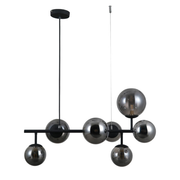 Pendant lamp Lux Frontera – modern pendant lamp in satin black and steel