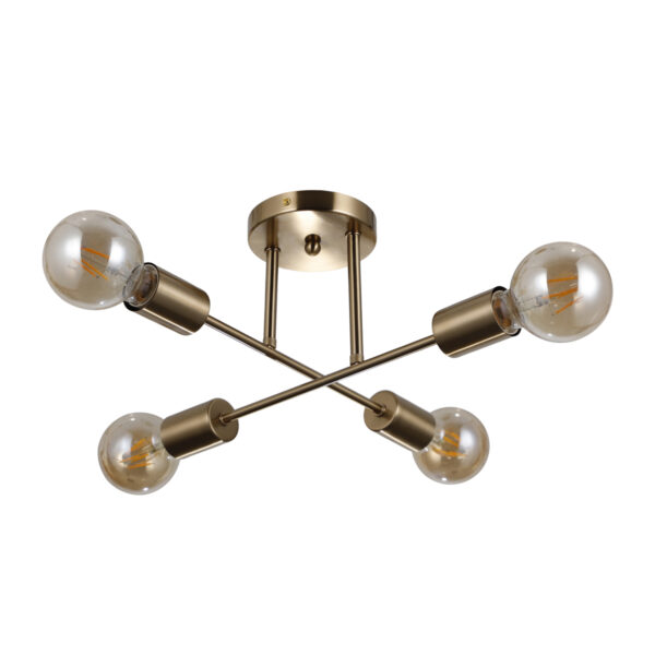 Pendant lamp Lux Formio – modern pendant lamp in honey brass and steel