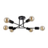 Pendant lamp Lux Formio – modern pendant lamp in matt black and steel