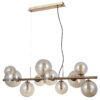 Pendant lamp Lux Canello – modern pendant lamp in honey brass and steel