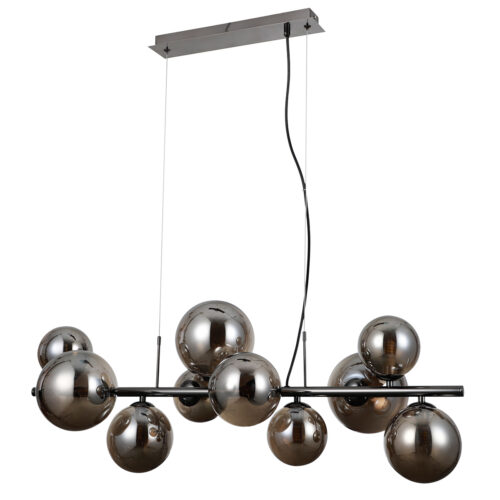 Pendant lamp Lux Canello – modern pendant lamp in black chrome and steel