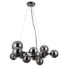 Pendant lamp Lux Canello – modern pendant lamp in matt black and steel
