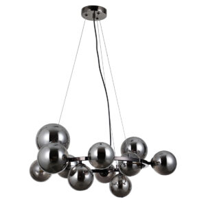 Pendant lamp Lux Canello – modern pendant lamp in matt black and steel