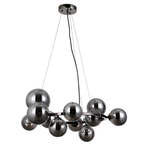 Pendant lamp Lux Canello – modern pendant lamp in matt black and steel