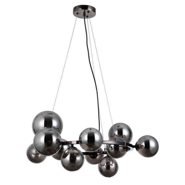 Pendant lamp Lux Canello – modern pendant lamp in matt black and steel