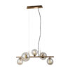 Pendant lamp Lux Canello – modern pendant lamp in honey brass and steel