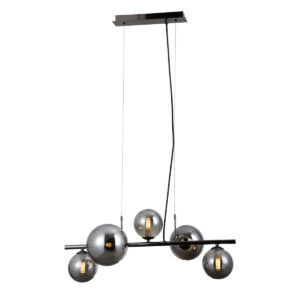 Pendant lamp Lux Canello – modern pendant lamp in black chrome and steel
