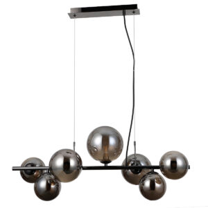 Pendant lamp Lux Canello 5w – modern pendant lamp in black chrome and steel
