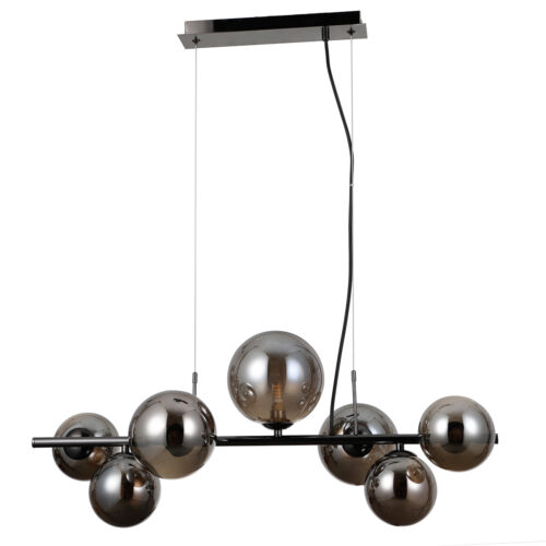 Pendant lamp Lux Canello 5w – modern pendant lamp in black chrome and steel