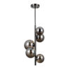Pendant lamp Lux Canello – modern pendant lamp in black chrome and steel