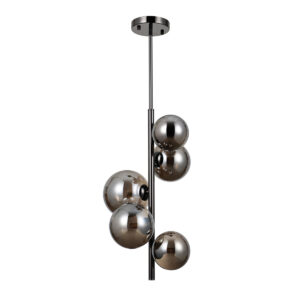 Pendant lamp Lux Canello – modern pendant lamp in black chrome and steel
