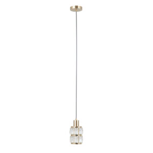 Pendant lamp Lux Alma – modern pendant lamp in gold and steel