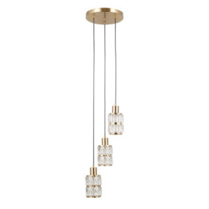 Pendant lamp Lux Alma 40w – modern pendant lamp in gold and steel