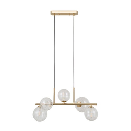 Pendant lamp Lux Toledo 5w – modern pendant lamp in gold and steel
