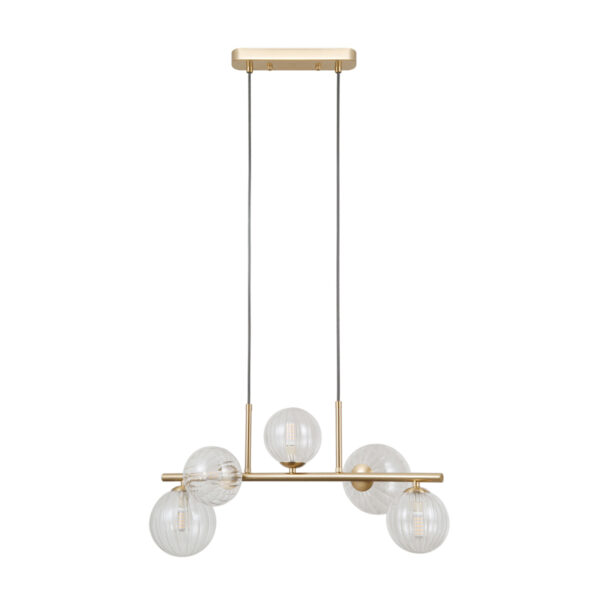 Pendant lamp Lux Toledo 5w – modern pendant lamp in gold and steel