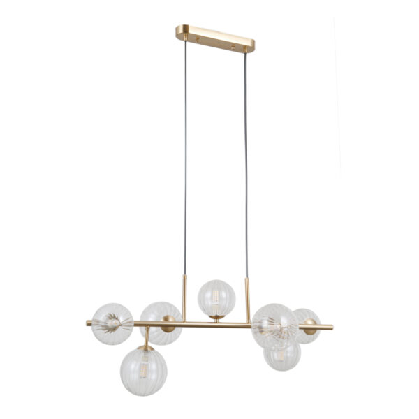 Pendant lamp Lux Toledo – modern pendant lamp in gold and steel