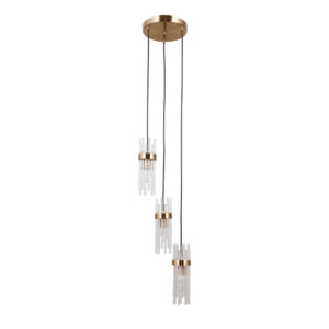 Pendant lamp Lux Taraso – modern pendant lamp in gold and steel
