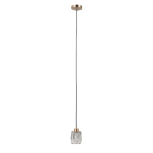 Pendant lamp Lux Torno – modern pendant lamp in gold and steel