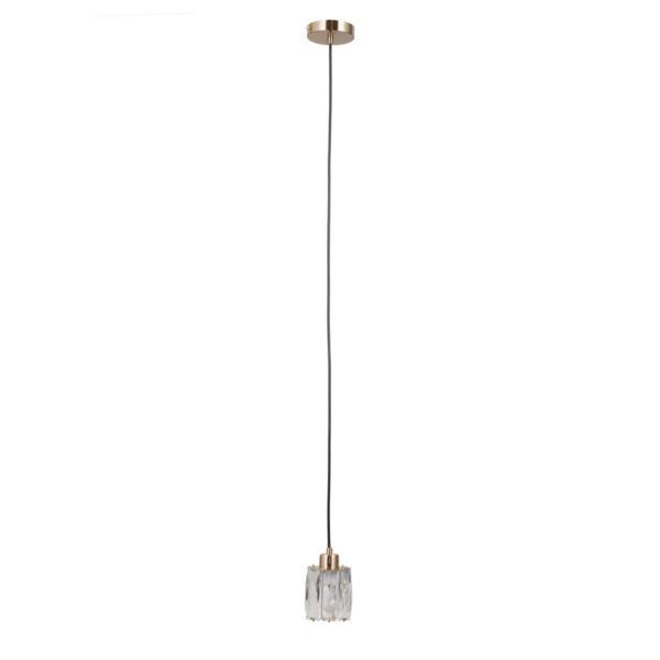 Pendant lamp Lux Torno – modern pendant lamp in gold and steel