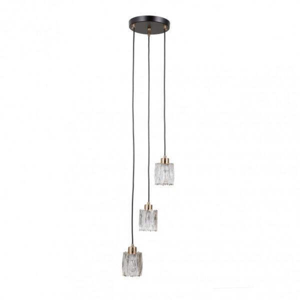Pendant lamp Lux Torno PND-40813-3R-BK-HBR