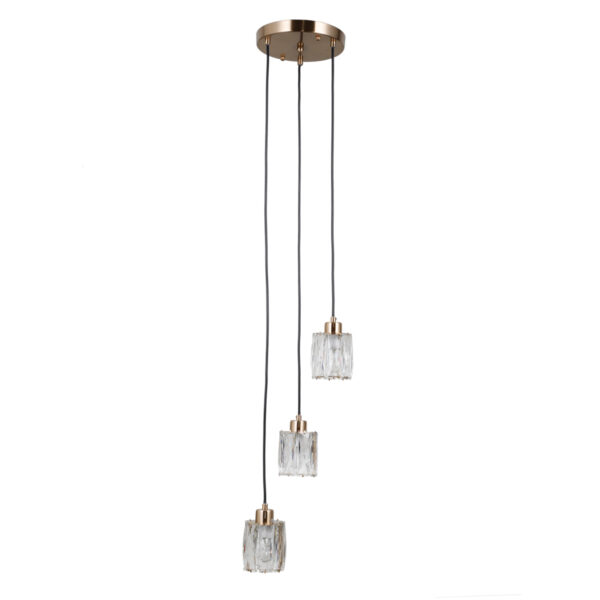 Pendant lamp Lux Torno 40w – modern pendant lamp in gold and steel