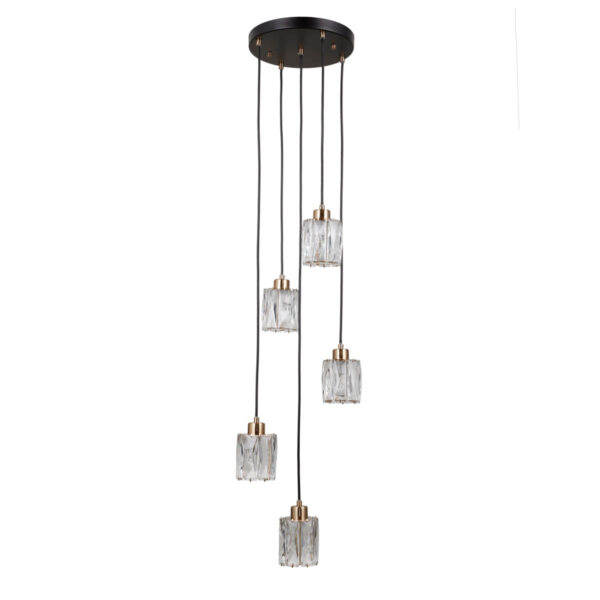 Pendant lamp Lux Torno – modern pendant lamp in matt black
