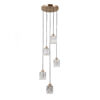 Pendant lamp Lux Torno – modern pendant lamp in gold and steel