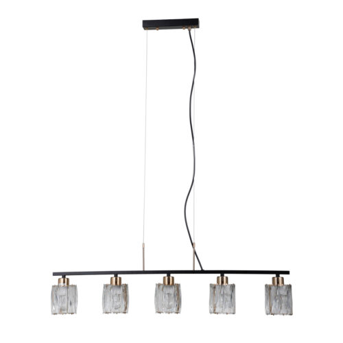 Pendant lamp Lux Simona 40w – modern pendant lamp in matt chrome and steel
