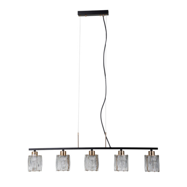 Pendant lamp Lux Simona 40w – modern pendant lamp in matt chrome and steel