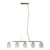 Pendant lamp Lux Simona – modern pendant lamp in gold and steel