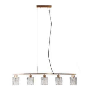 Pendant lamp Lux Simona – modern pendant lamp in gold and steel