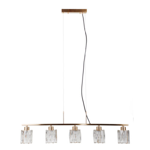 Pendant lamp Lux Simona – modern pendant lamp in gold and steel